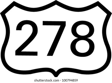 US 278 highway sign