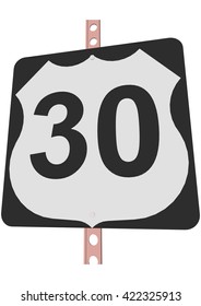 US 30 Route sign