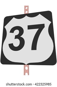 US 37 Route sign