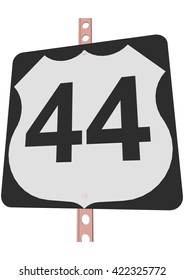 US 44 Route sign