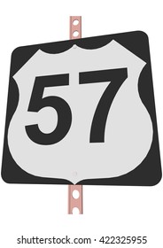 US 57 Route sign