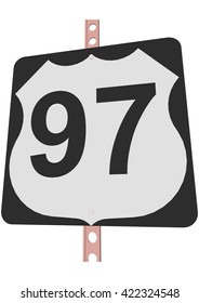 US 97 Route sign