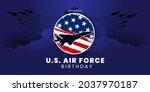 US Air Force Birthday. September 18. Vector illustration