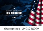 US Air Force Birthday September 18th Background Vector Illustration