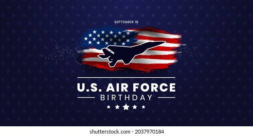 US Air Force Birthday. September 18. Vector illustration