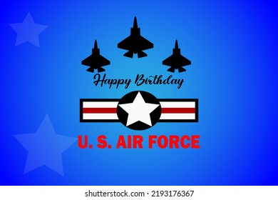US Air Force Birthday. September 18. Vector illustration
