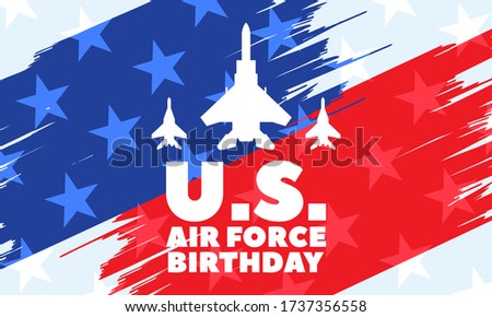 US Air Force Birthday. September 18. Vector EPS 10