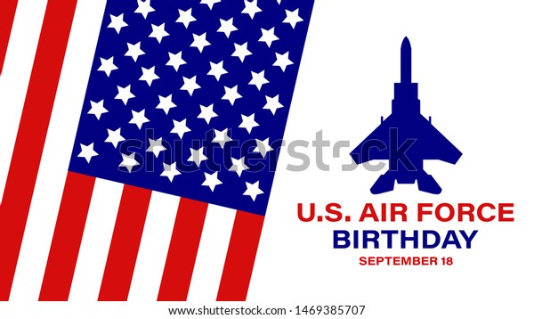 Image Vectorielle De Stock De Anniversaire De L Armee De L Air Americaine