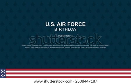 U.S. Air Force Day background. Vector illustration.