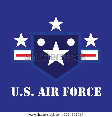 US Airforce Logo Illustration Thats Perfect For Game Logo Based On Plane