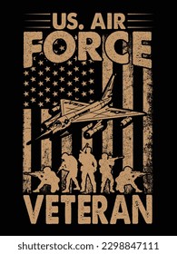 U.S. Airforce veteran tshirt design 