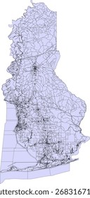 Mapa de Vector del Bloque de Censos del Condado de Baldwin de Alabama 2020