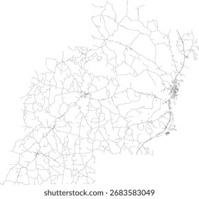 US Alabama State Barbour County Roads