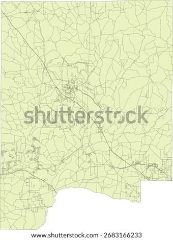 US Alabama State Dale County Census Block Vector Map 2020