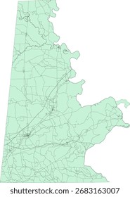 US Alabama State Sumter County Census Block Vektor Karte 2020
