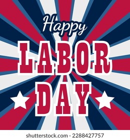 US America Happy labor day background vector illustration