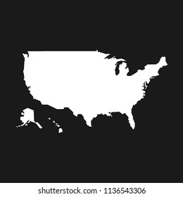 US America map. vector eps 08.