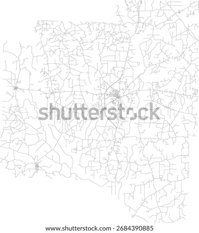 US Arkansas State Grant County Roads