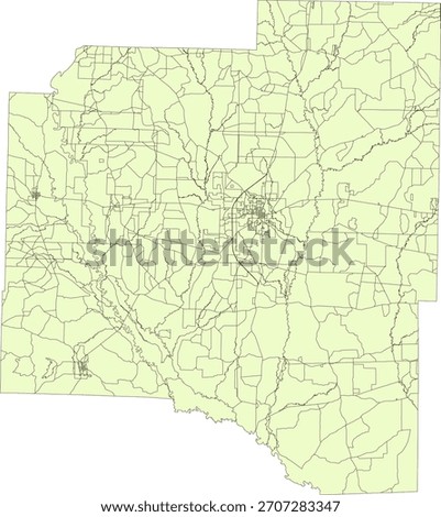 US Arkansas State Grant County Vector Census Block 2020 vector Tabulation (Census) Block