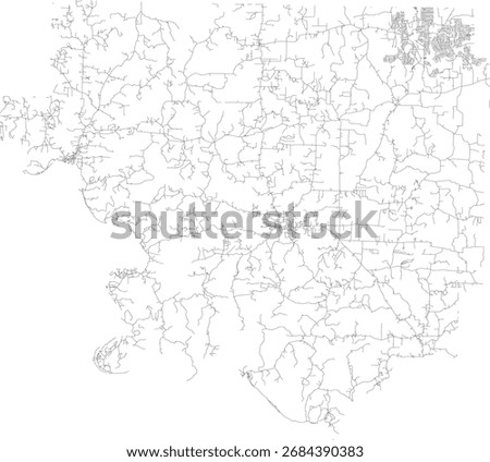 US Arkansas State Izard County Roads