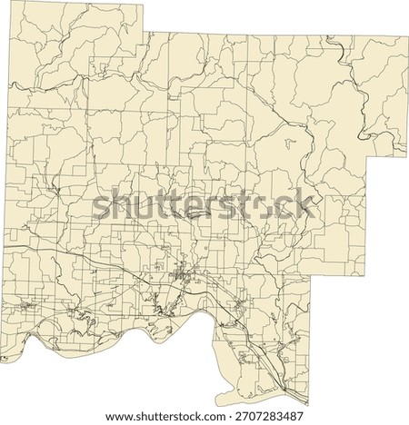 US Arkansas State Johnson County Vector Census Block 2020 vector Tabulation (Census) Block