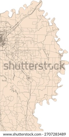 US Arkansas State Miller County Vector Census Block 2020 vector Tabulation (Census) Block