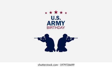 U.S. Army Birthday ,Vector Illustration.