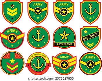 Us army rank Vector bundle, Clipart, Silhouette, Vector, icons, illustration, design.