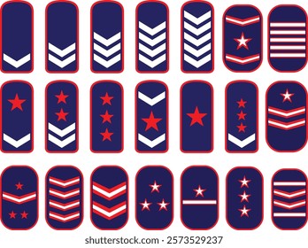 Us army rank Vector bundle, Clipart, Silhouette, Vector, icons, illustration, design.