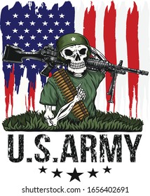 U.S. Army T shirt design template