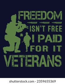 US. Army T shirt Design- Proud Soldier Of The US Military Vector