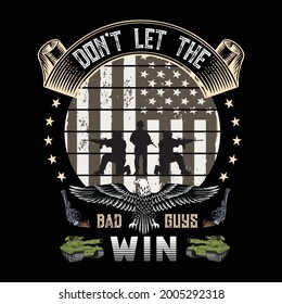 US ARMY T-SHIRT DESIGN VECTOR