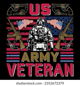 Us Army Veteran Soldier Veteran SVG T-Shirt Sublimation Vector Graphic