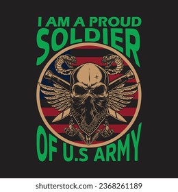 US army veteran t shirt design