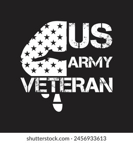 Us army veteran vector design