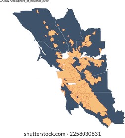 US CA Bay Area Sphere of Influence 2019