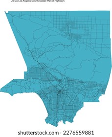 US CA Los Angeles County Master Plan of Highway