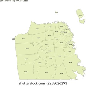 US CA San Francisco ZIP Codes