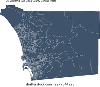 US California San Diego County Census Tracts