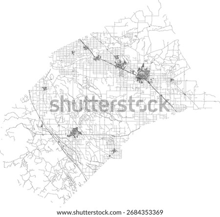 US California State Merced County Roads