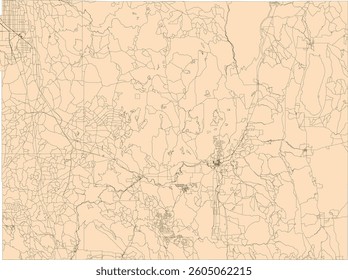 US California State Modoc County Vector map of Census Block