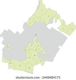 US California State Orange County Irvine City Map with Open Space