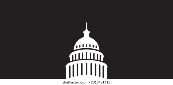 us capitol logo icon vector 