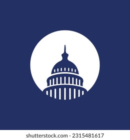 us capitol logo icon vector 