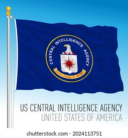 US Central Intelligence Agency Flag, United States Of America, Vector Illustration