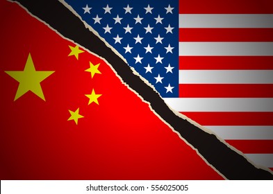 US China flag