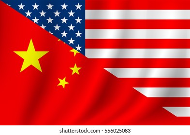 US China Flag