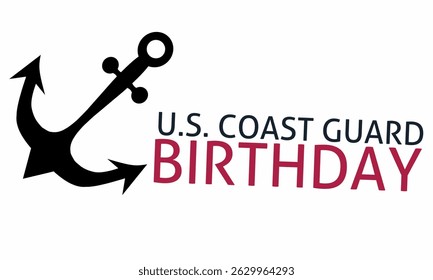 Cópia arquivada em 15 de julho de 2013 "US Coast Guard Birthday Background Vetor Illustration" . Adequado para modelos de mídia social, posts, banners, anúncios, ilustrações de ações.