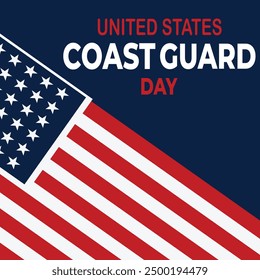 U.S Coast Guard Day Banners design, coast guard vector design poster, U.S 4 August