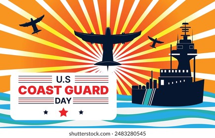 U.S coast guard day design templet